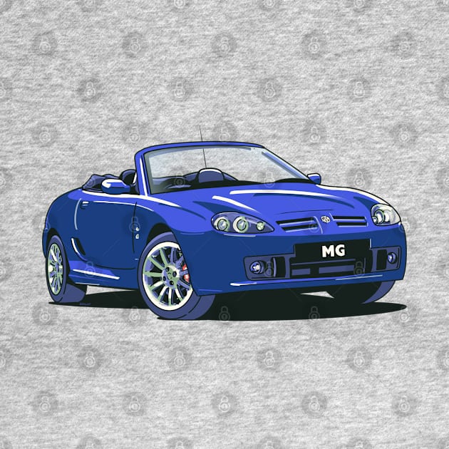 MG Rover MGTF in Blue by Webazoot